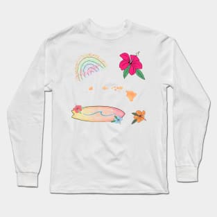 Hawaiian Sticker Pack Long Sleeve T-Shirt